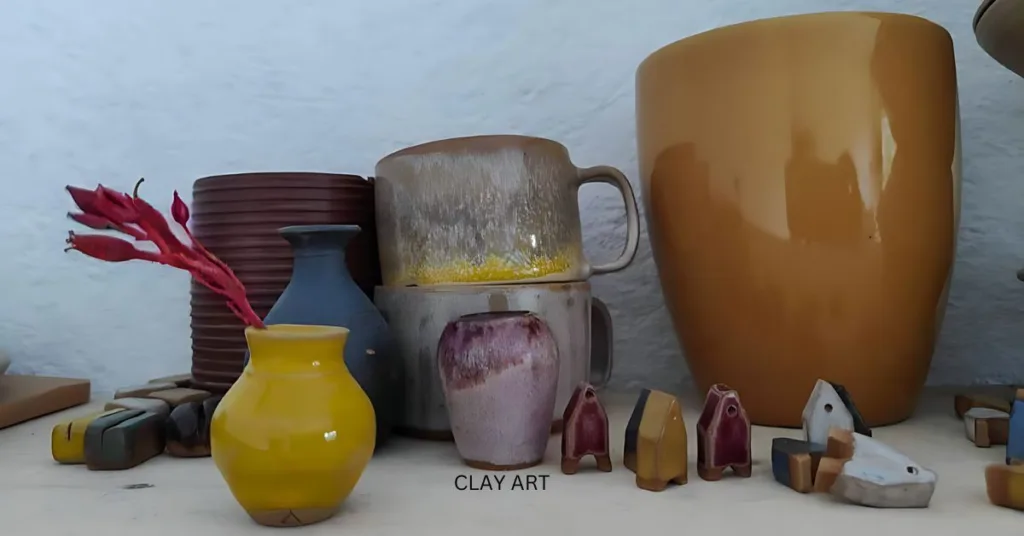 Clay jars.
